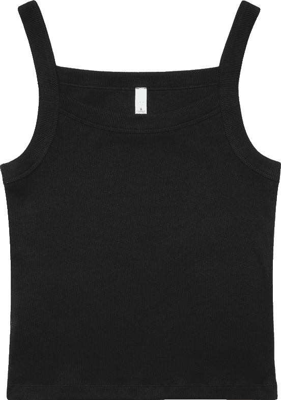 Wo's Organic Collegiate Tank in Black